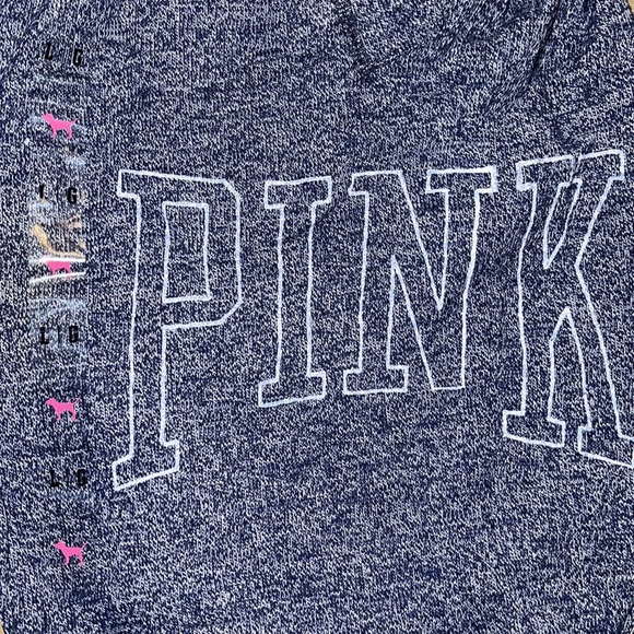 Victoria’s Secret PINK Heather Navy Terry Hoodie and Sweatpants Set - Picture 5 of 14